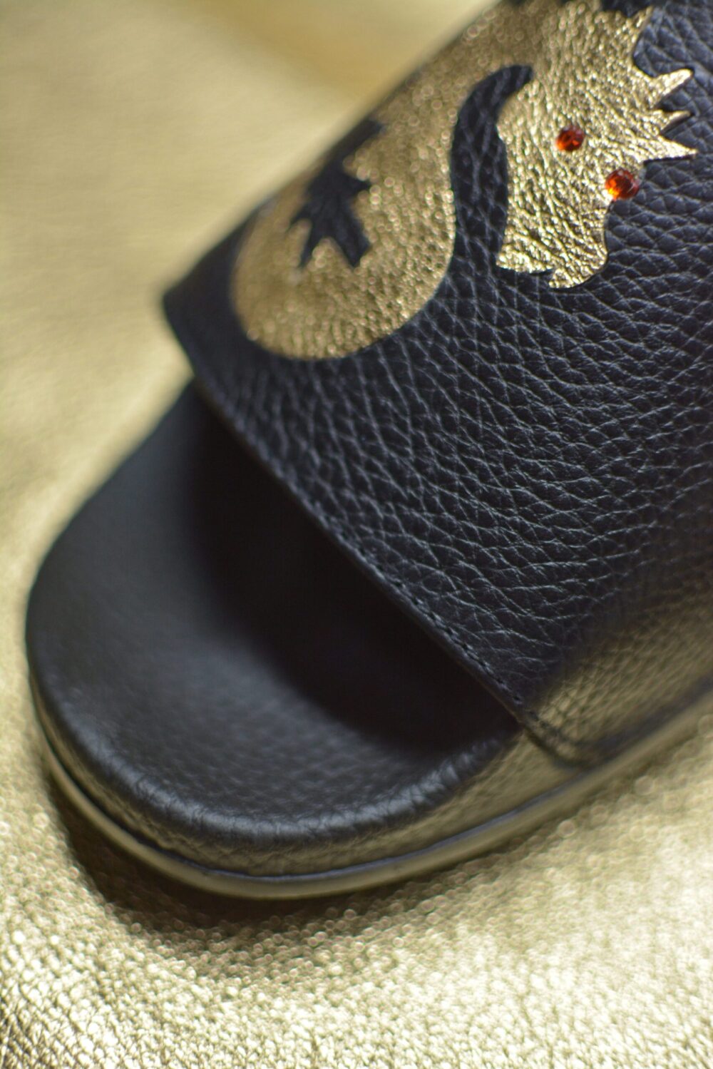 BLACK & GOLD DRAGON SLIDES - Image 3