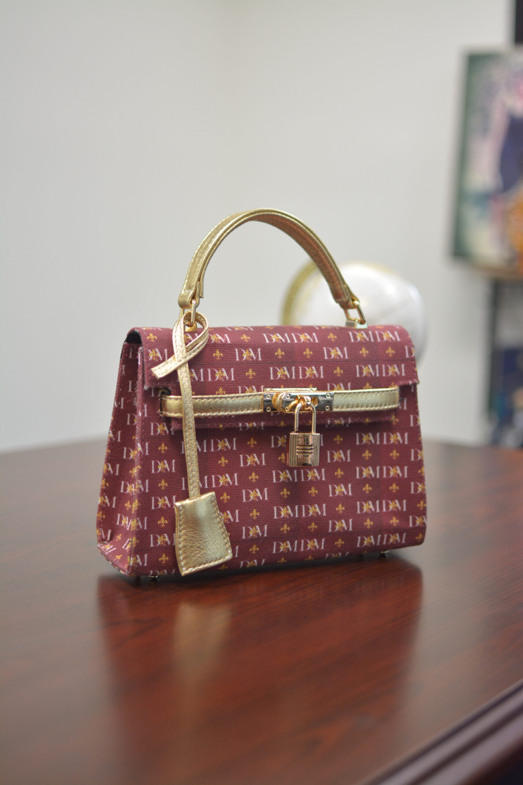 Senda Bag-Burgundy Monogram - Image 7