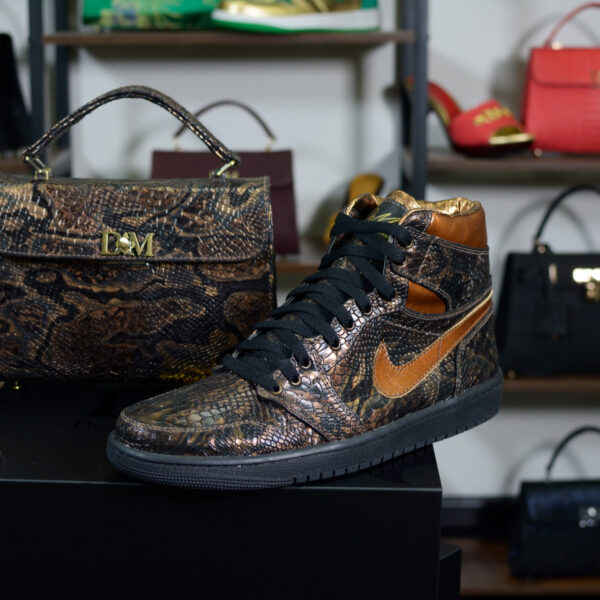 The Fleur Bronze Python Set